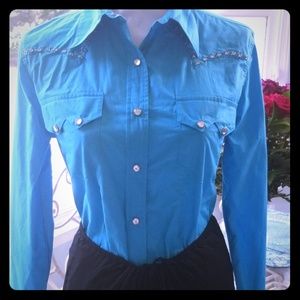 Blue Western Shirt